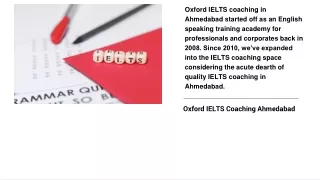 Oxford IELTS Coaching Ahmedabad