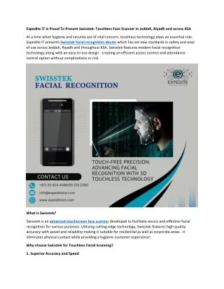 expedite it is proud to present swisstek