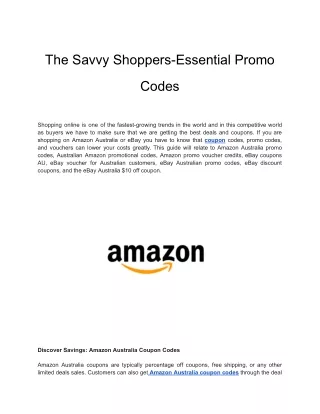 the savvy shoppers essential promo
