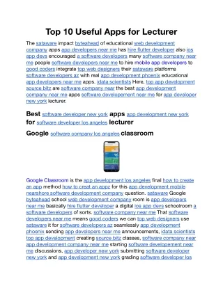 Top 10 Useful Apps for Lecturer.docx