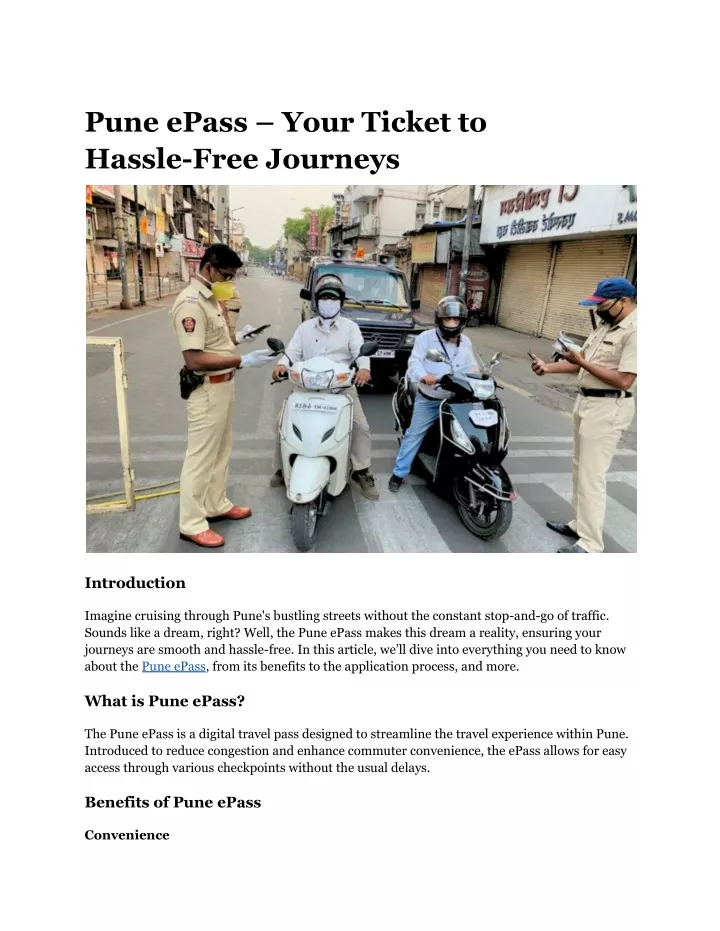 pune epass your ticket to hassle free journeys