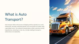 what is auto transport