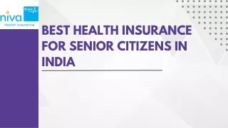 Best Health Insurance For Senior Citizens In India
