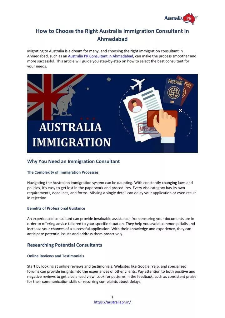 how to choose the right australia immigration