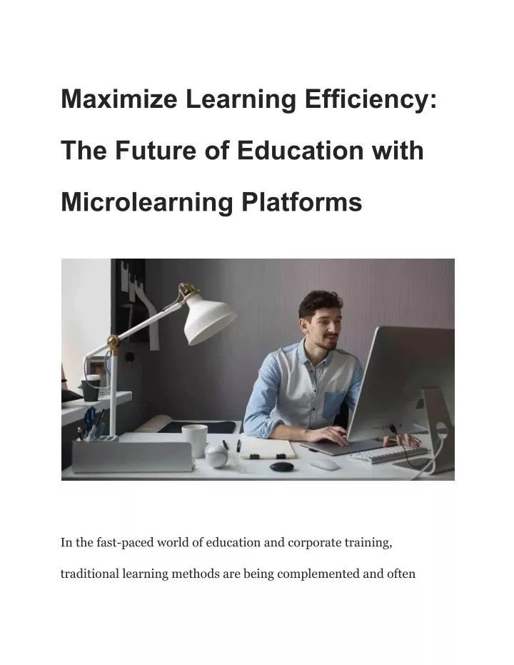 maximize learning efficiency