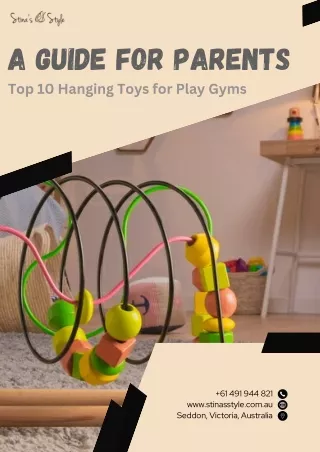 A Guide for Parents Top 10 Hanging Toys for Play Gyms: A Guide for Parents