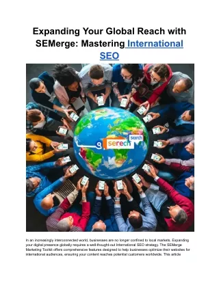 expanding your global reach with semerge
