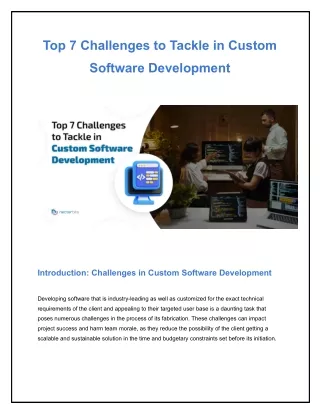 top 7 challenges to tackle in custom