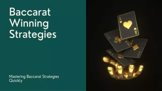 baccarat winning strategies