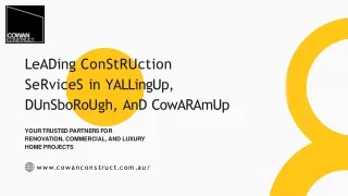 Leading Construction Services in Yallingup, Dunsborough, and Cowaramup