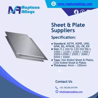 Sheet & Plate | Forged Circle & Ring | Round Bar