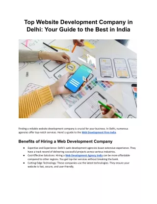 Top Website Development Company in Delhi_ Your Guide to the Best in India