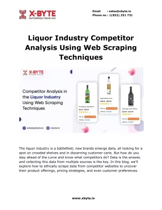 Liquor Industry Competitor Analysis Using Web Scraping Techniques