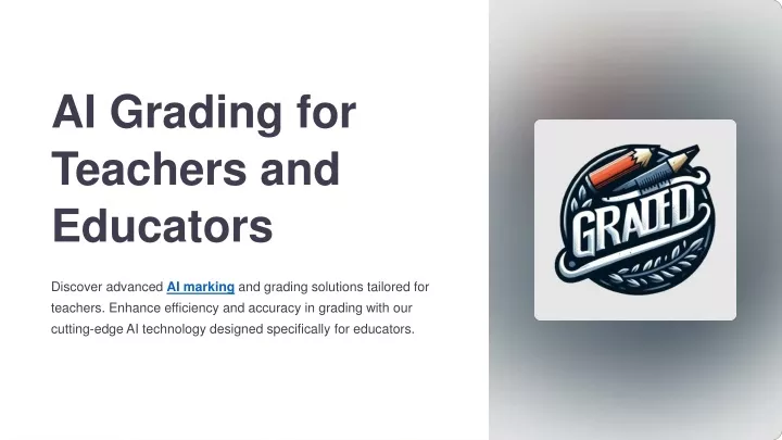 ai grading for teachers and educators