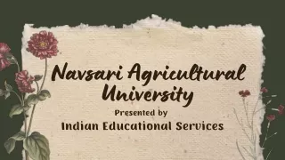 Navsari Agricultural University