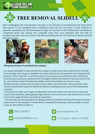tree removal slidell