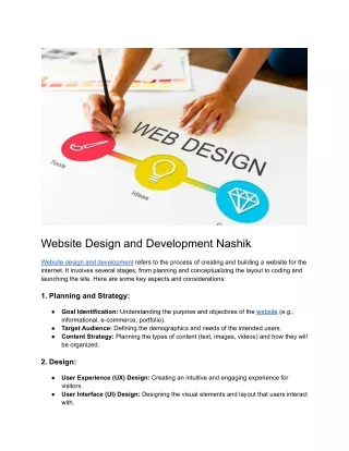 Website Design and Development Nashik