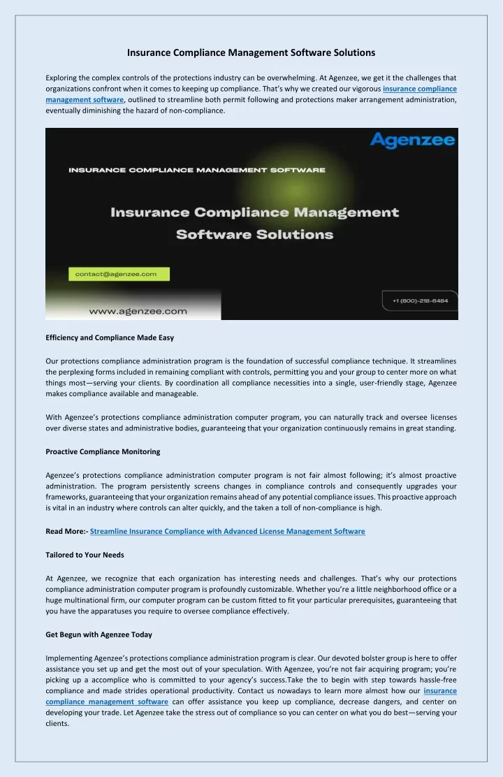 insurance compliance management software solutions