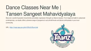 Dance Classes Near Me | Tansen Sangeet Mahavidyalaya