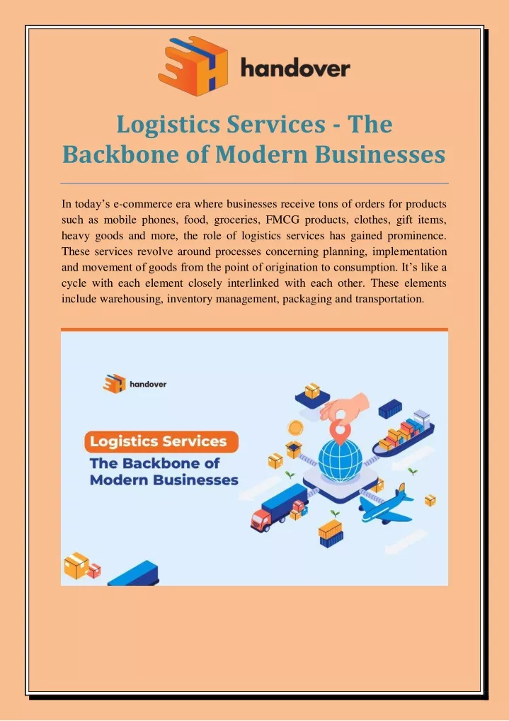 logistics services the backbone of modern