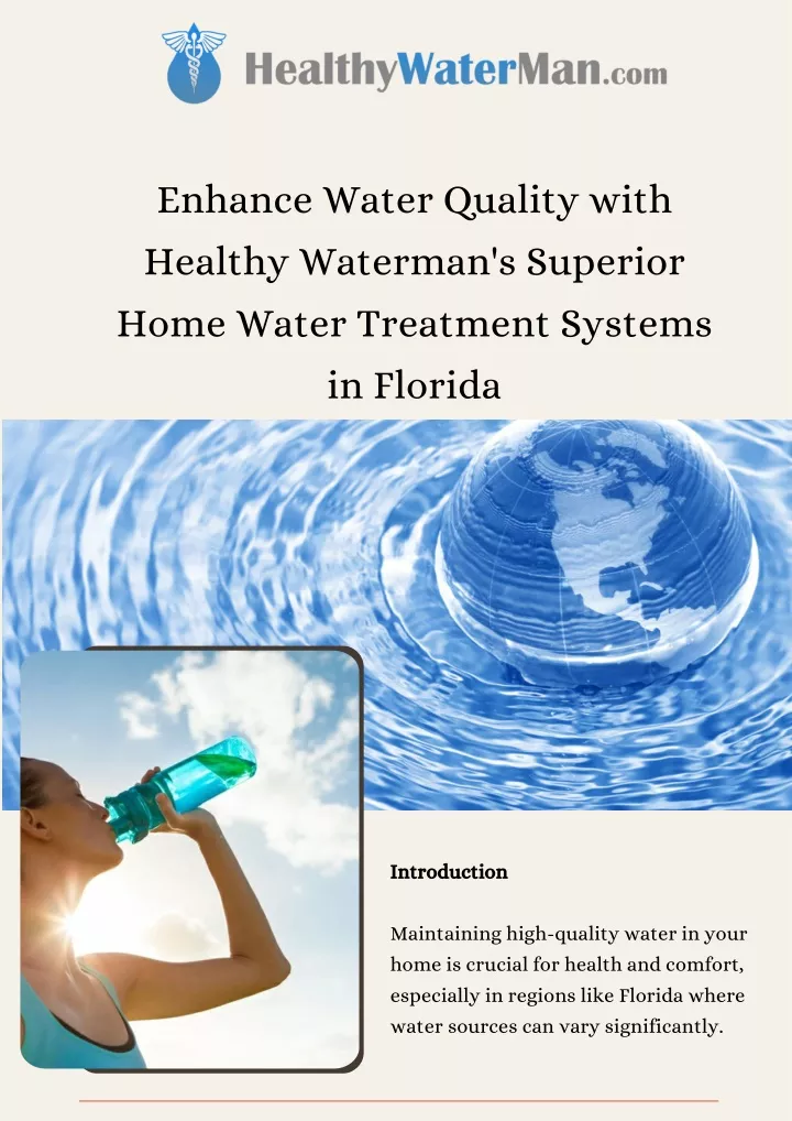 enhance water quality with healthy waterman