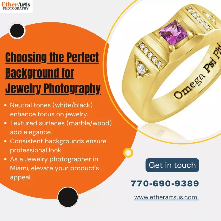 choosing the perfect background for jewelry