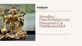 Standing Panchmukhi Lord Hanuman Car Dashboard Idol – theartarium