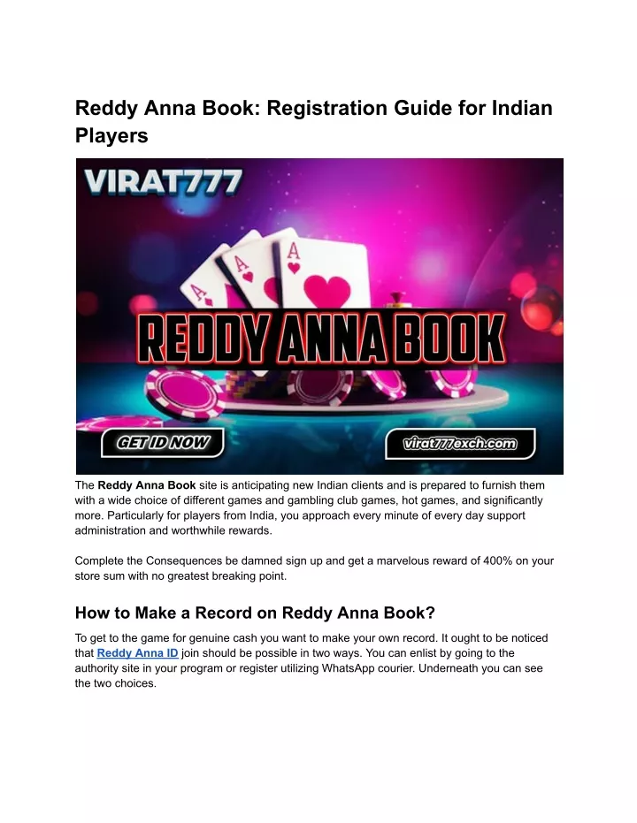 reddy anna book registration guide for indian