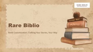 Book Customization Services Transform Your Books with Personalized Touches