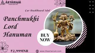 Standing Panchmukhi Lord Hanuman Car Dashboard Idol