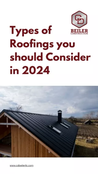 Types of Roofings you should Consider in 2024
