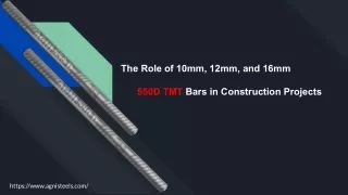 The Role of 10mm, 12mm, and 16mm TMT Bars in Construction Projects