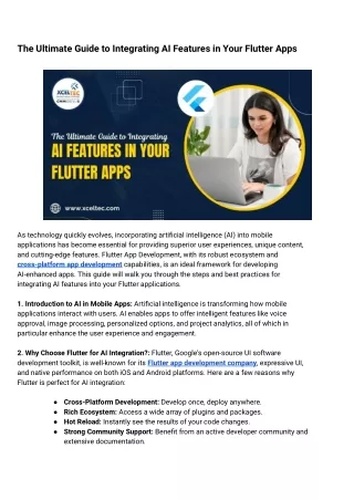 Top Flutter App Development Services