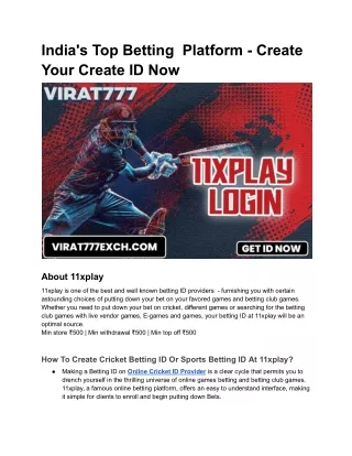 india s top betting platform create your create