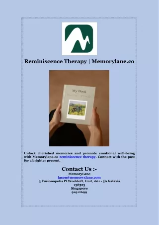 Reminiscence Therapy  Memorylane co