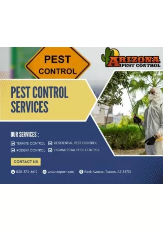 Keep Your Home Safe with AZ Pest Control services in Tucson & Green Valley, Az