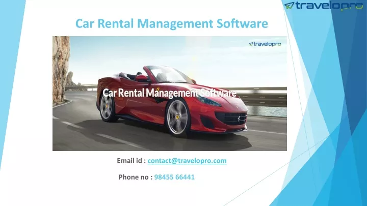 car rental management software