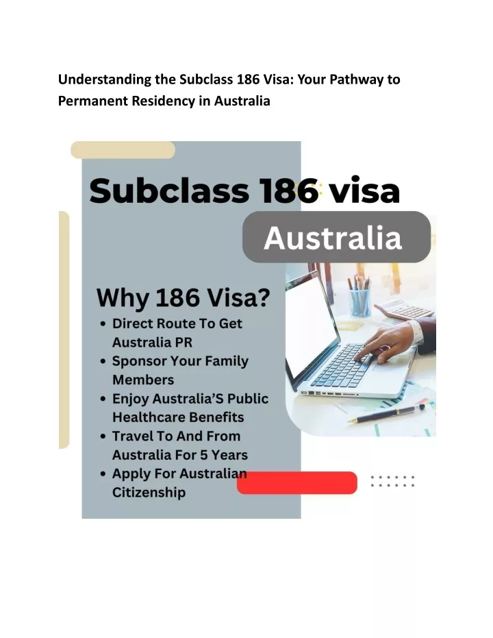 understanding the subclass 186 visa your pathway