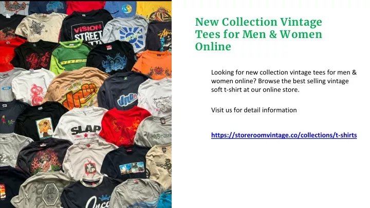 new collection vintage tees for men women online