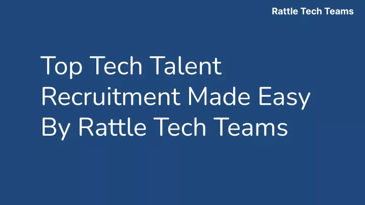 rattle tech teams