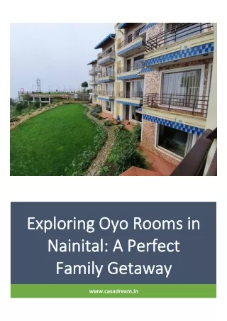 Exploring Oyo Rooms in Nainital A Perfect Family Getaway