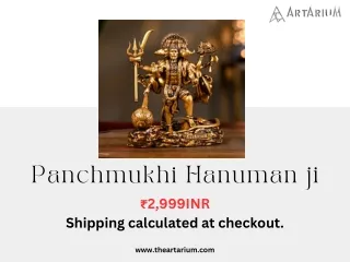 Standing Panchmukhi Lord Hanuman Car Dashboard Idol – theartarium