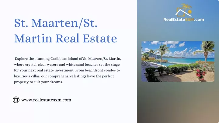 st maarten st martin real estate