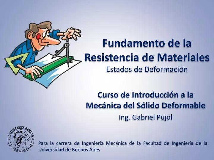 fundamento de la resistencia de materiales estados de deformaci n