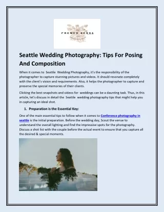 Seattle Wedding Photography Tips For Posing And Composition