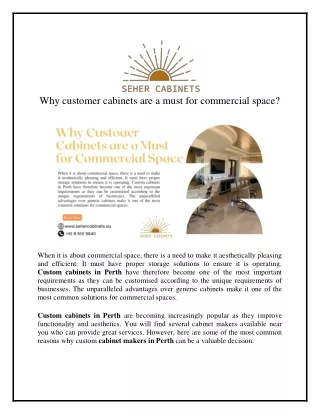 Why customer cabinets are a must for commercial space