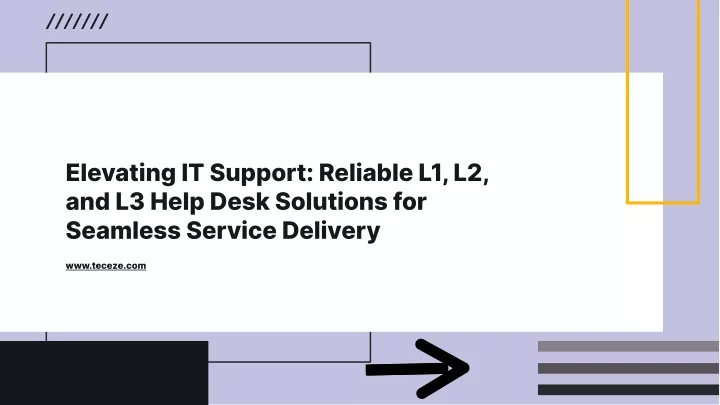 elevating it support reliable l1 l2 and l3 help