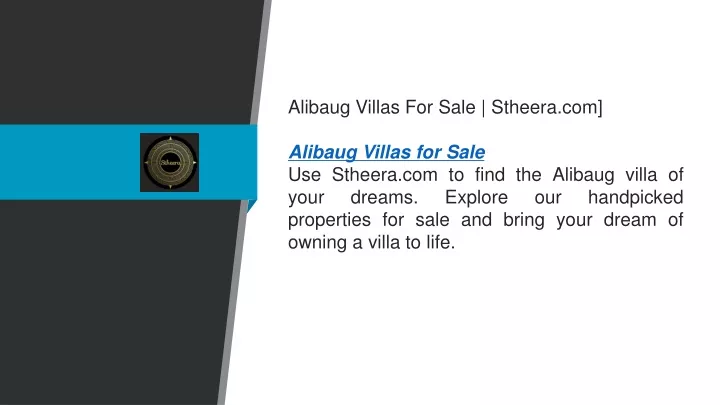 alibaug villas for sale stheera com alibaug