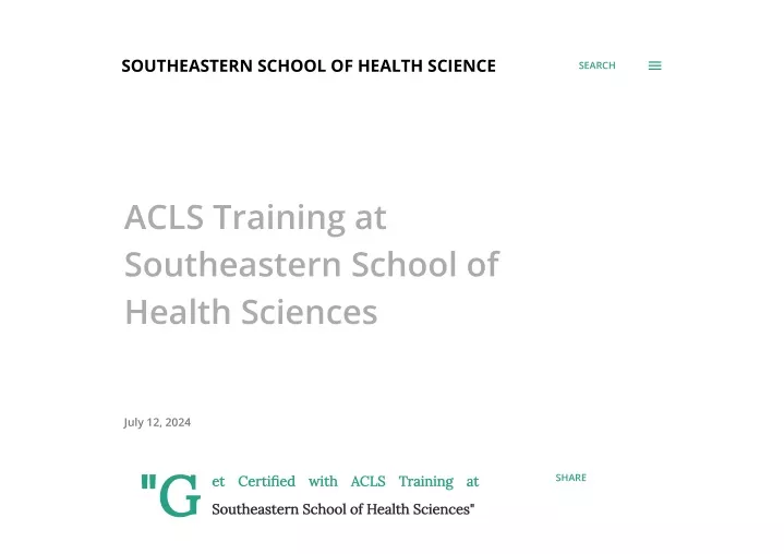 southeastern school of health science