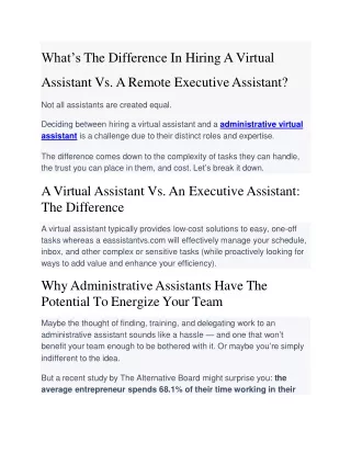 what s the difference in hiring a virtual
